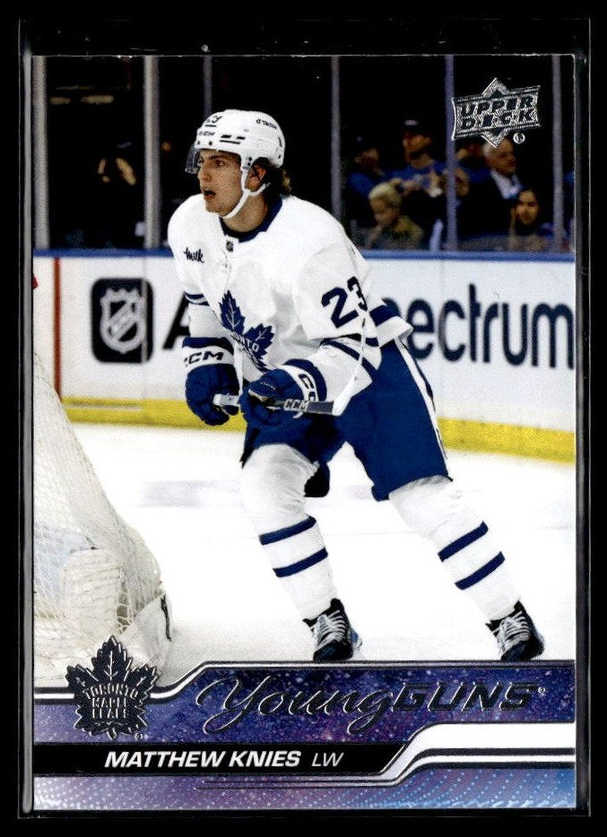 Hockey single: Matthew Knies #222 (Young Guns) from 2023-24 Upper Deck Series 1