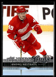 Andrej Nestrasil - #222 Young Guns hockey card from 2014-15 Upper Deck Series One