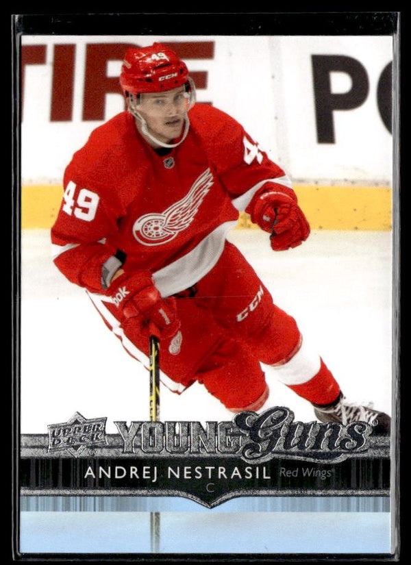 Andrej Nestrasil - #222 Young Guns hockey card from 2014-15 Upper Deck Series One