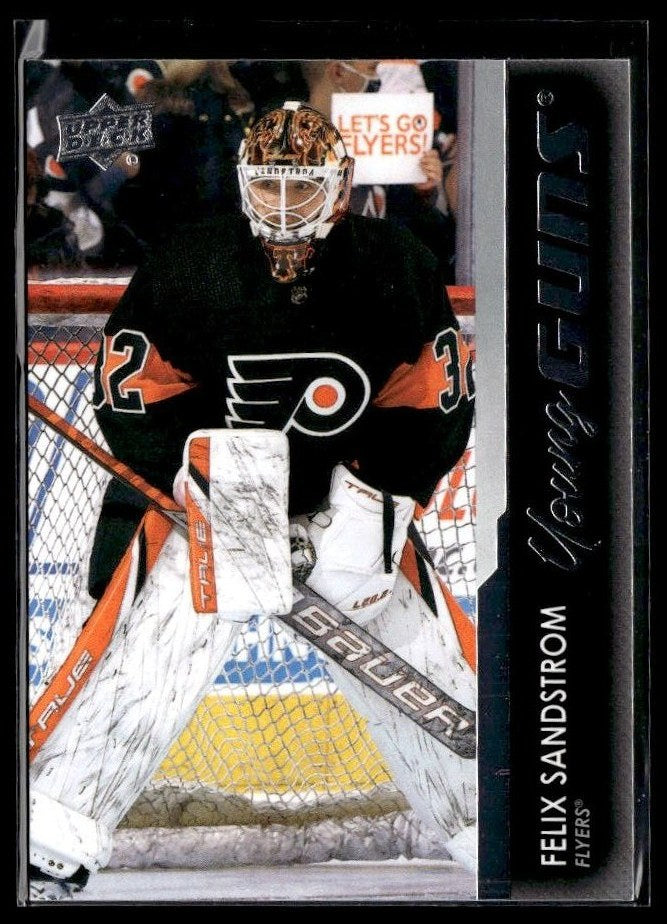 Hockey single: Felix Sandstrom #725 (Young Guns) from 2021-22 Upper Deck Extended Series