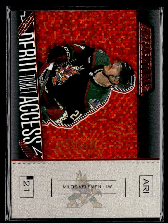 Hockey single: 2023-24 UD Credentials Hockey Debut Tick  (Debut Ticket Access) from Upper Deck