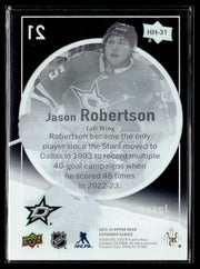 2023-24 Upper Deck Extended Series Hockey Hockey Heroes #HH-31 Jason Robertson (2)