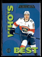 Matthew Tkachuk - #WB-MT Who's Best hockey card from 2023-24 Upper Deck Credentials
