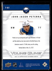 2021-22 Upper Deck Extended Series Hockey Young Guns #T-81 John-Jason Peterka (2)