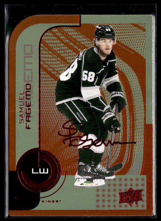 Samuel Fagemo /250 - #139 hockey card from 2022-23 Upper Deck Series 2