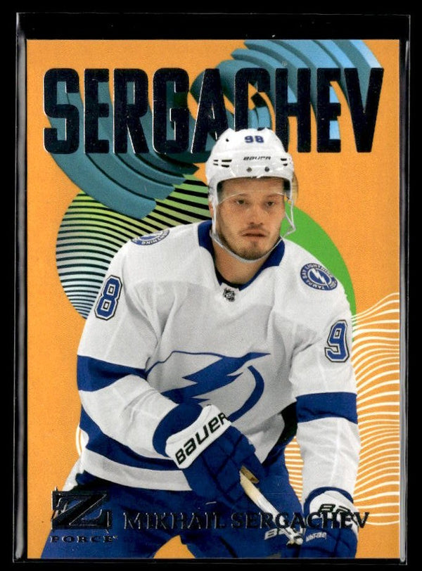 2023-24 Upper Deck Metal Universe Mikhail Sergachev /11 OF 50 #11 hockey single