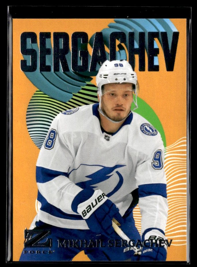 2023-24 Upper Deck Metal Universe Mikhail Sergachev /11 OF 50 #11 hockey single