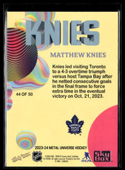 2023-24 Upper Deck Metal Universe Hockey #44 Matthew Knies /44 OF 50 (2)