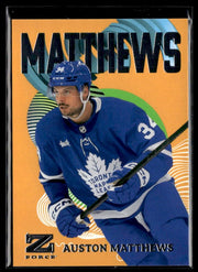2023-24 Upper Deck Metal Universe Z Force Auston Matthews /50 #23 hockey single
