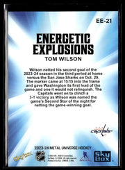 2023-24 Upper Deck Metal Universe Hockey Energetic Explosions #EE-21 Tom Wilson (2)