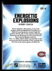 2023-24 Upper Deck Metal Universe Hockey Energetic Explosions #EE-9 Kirby Dach (2)
