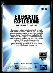 2023-24 Upper Deck Metal Universe Hockey Energetic Explosions Brandt Clarke (2)