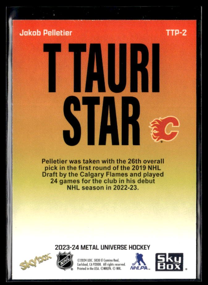 2023-24 Upper Deck Metal Universe Hockey T Tauri Star #TTP-2 Jakob Pelletier (2)