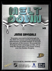 2023-24 Upper Deck Metal Universe Hockey Melt Down #M9 Jamie Drysdale (2)