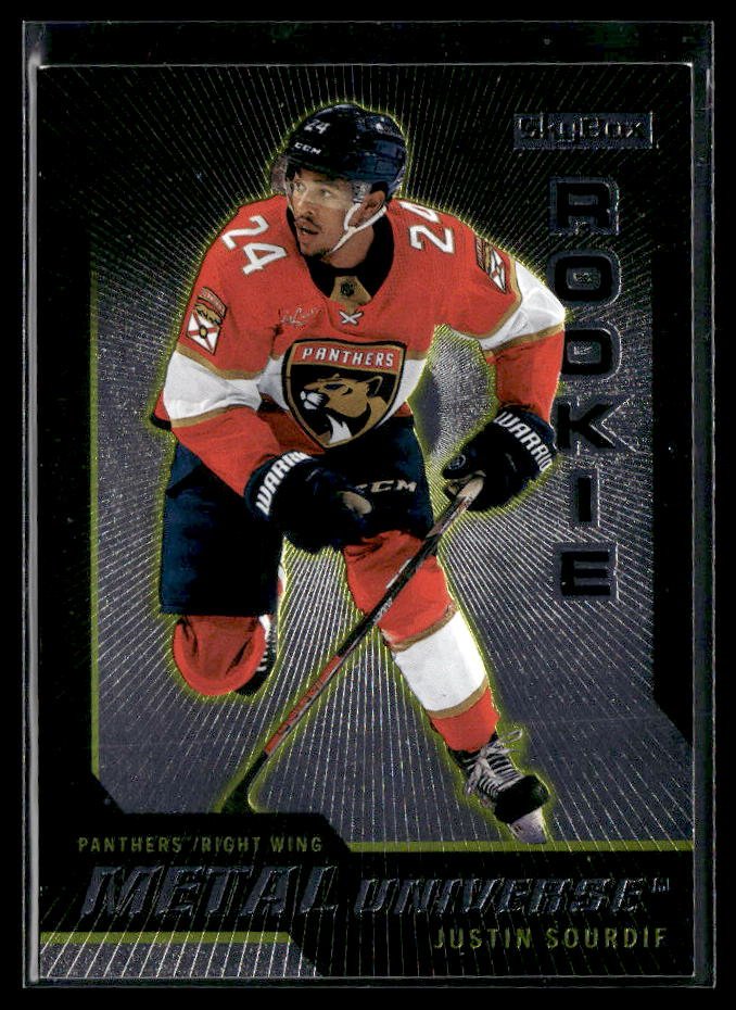 2023-24 Upper Deck Metal Universe Rookie Justin Sourdif #R-44 hockey single