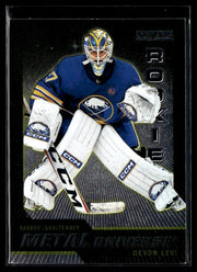 Hockey single: Devon Levi RC #R-15 () from 2023-24 Upper Deck Metal Universe