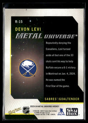 2023-24 Upper Deck Metal Universe Hockey #R-15 Devon Levi RC (2)