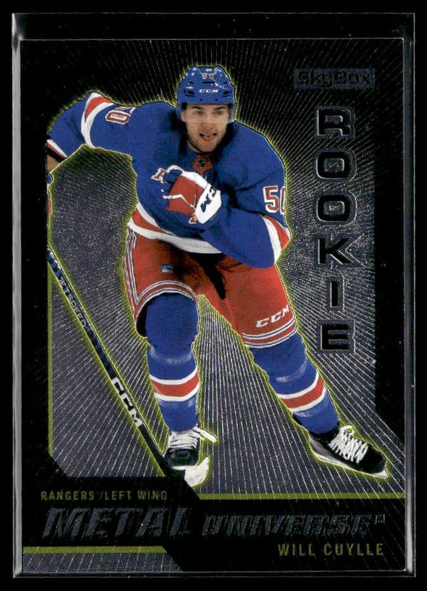 Hockey single: Will Cuylle #R-32 () from 2023-24 Upper Deck Metal Universe