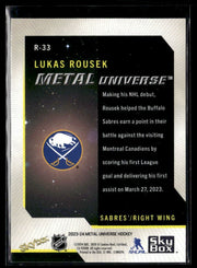 2023-24 Upper Deck Metal Universe Hockey Rookie #R-33 Lukas Rousek (2)
