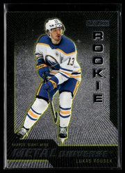 Hockey single: Lukas Rousek #R-33 (Rookie) from 2023-24 Upper Deck Metal Universe