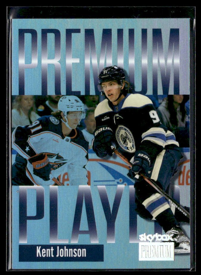 Kent Johnson - #13 Premium Player hockey card from Skybox