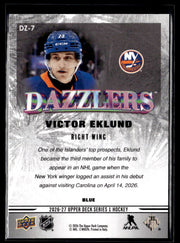 2026-27 Upper Deck Series 1 Hockey Dazzlers Blue #DZ-7 Victor Eklund (2)