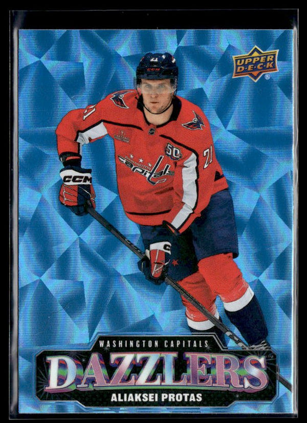 Hockey single: Aliaksei Protas #DZ-14 (Dazzlers) from 2026-27 Upper Deck Series 1