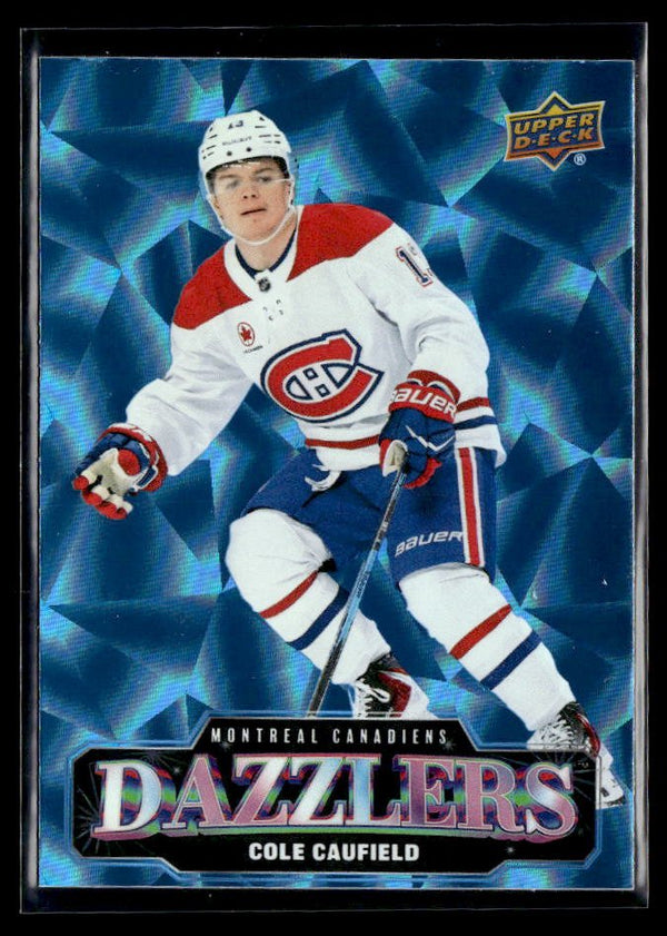 Cole Caufield - #DZ-13 Dazzlers hockey card from 2026-27 Upper Deck Series 1