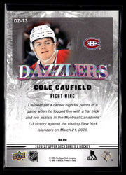 2026-27 Upper Deck Series 1 Hockey Dazzlers Blue #DZ-13 Cole Caufield (2)