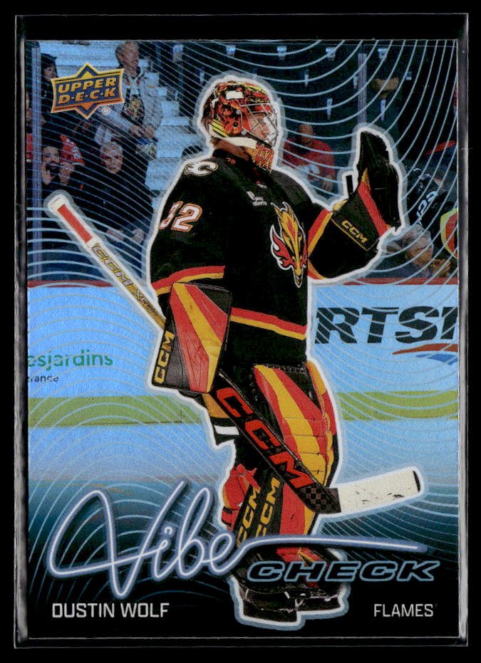 2026-27 Upper Deck Series 1 Vibe Check Dustin Wolf #VC-26 hockey single