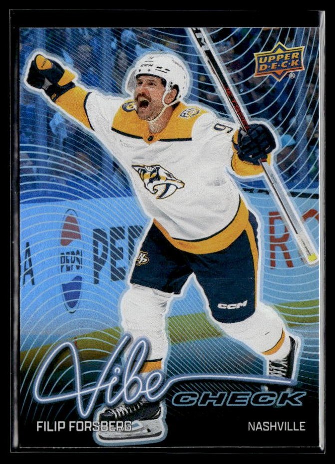 2026-27 Upper Deck Series 1 Vibe Check Filip Forsberg #VC-5 hockey single