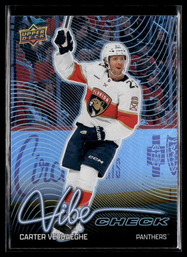 Hockey single: Carter Verhaeghe #VC-17 (Vibe Check) from 2026-27 Upper Deck Series 1