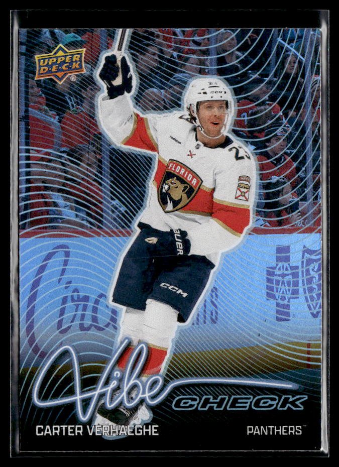 Hockey single: Carter Verhaeghe #VC-17 (Vibe Check) from 2026-27 Upper Deck Series 1