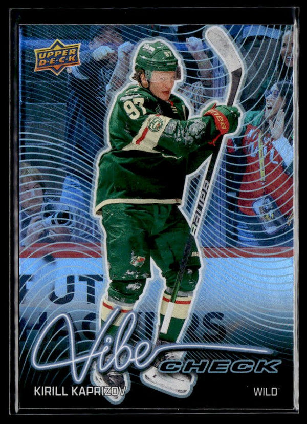 Kirill Kaprizov - #VC-33 Vibe Check hockey card from 2026-27 Upper Deck Series 1