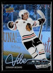 Hockey single: Connor Bedard #VC-22 (Vibe Check) from 2026-27 Upper Deck Series 1