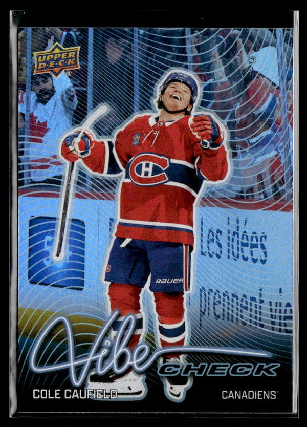 2026-27 Upper Deck Series 1 Vibe Check Cole Caufield #VC-21 hockey single
