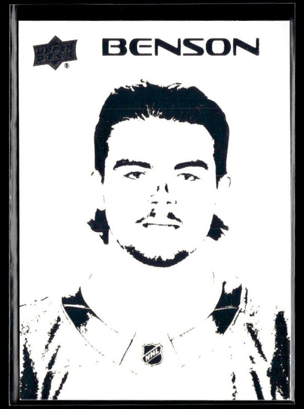 Zach Benson - #ST-72 Stencils hockey card from 2026-27 Upper Deck Series 1