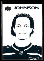 Kent Johnson - #ST-29 Stencils hockey card from 2026-27 Upper Deck Series 1