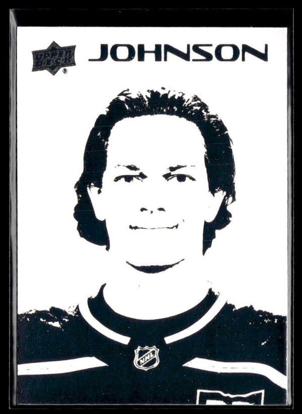 Kent Johnson - #ST-29 Stencils hockey card from 2026-27 Upper Deck Series 1