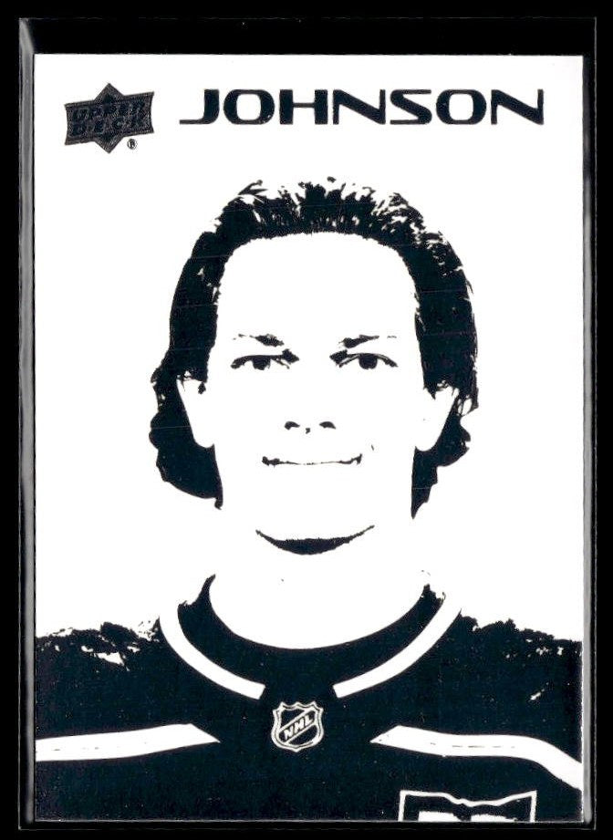 Kent Johnson - #ST-29 Stencils hockey card from 2026-27 Upper Deck Series 1
