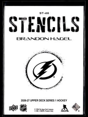 2026-27 Upper Deck Series 1 Hockey Stencils #ST-46 Brandon Hagel (2)
