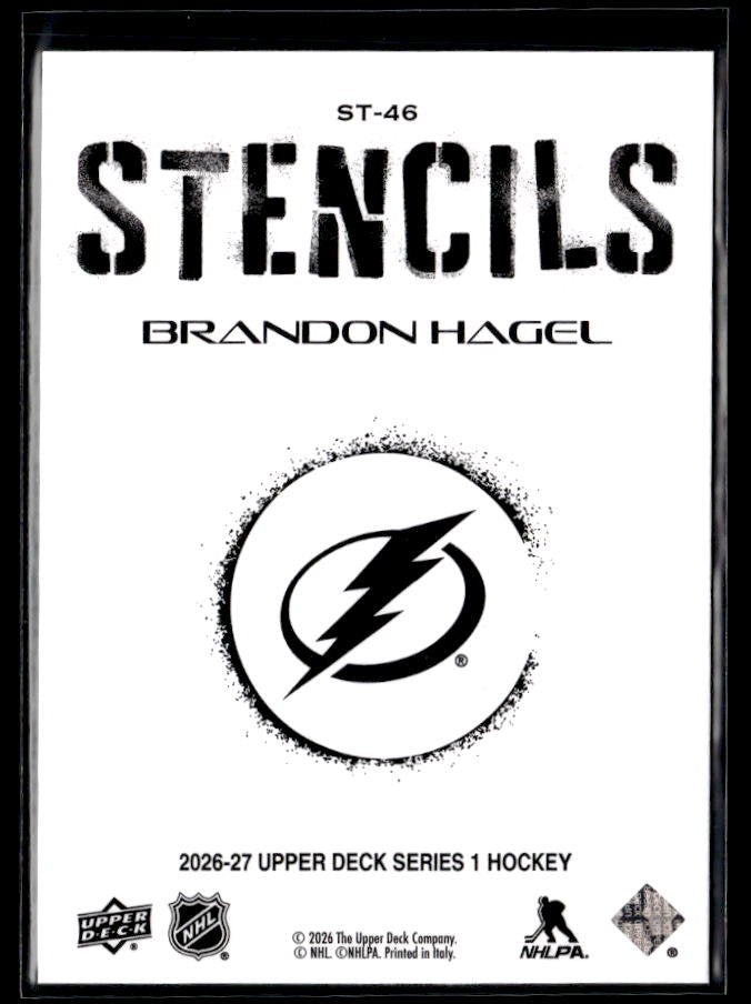 2026-27 Upper Deck Series 1 Hockey Stencils #ST-46 Brandon Hagel (2)