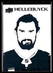 Connor Hellebuyck - #ST-37 Stencils hockey card from 2026-27 Upper Deck Series 1