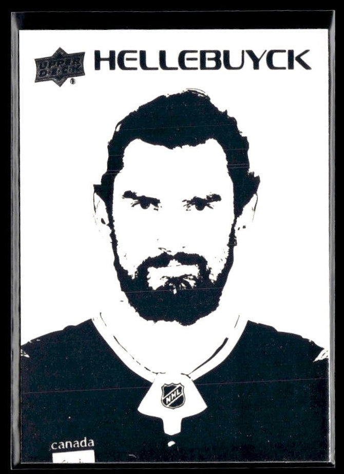 Connor Hellebuyck - #ST-37 Stencils hockey card from 2026-27 Upper Deck Series 1