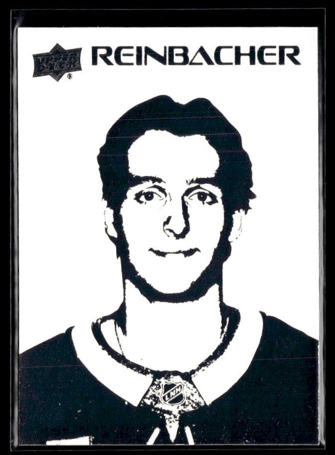 Hockey single: David Reinbacher #ST-21 (Stencils) from 2026-27 Upper Deck Series 1