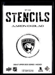 2026-27 Upper Deck Series 1 Hockey Stencils #ST-34 Aaron Ekblad (2)