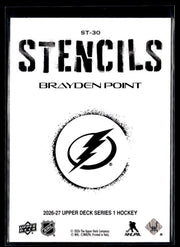 2026-27 Upper Deck Series 1 Hockey Stencils #ST-30 Brayden Point (2)