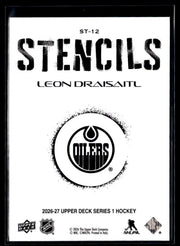 2026-27 Upper Deck Series 1 Hockey Stencils #ST-12 Leon Draisaitl (2)