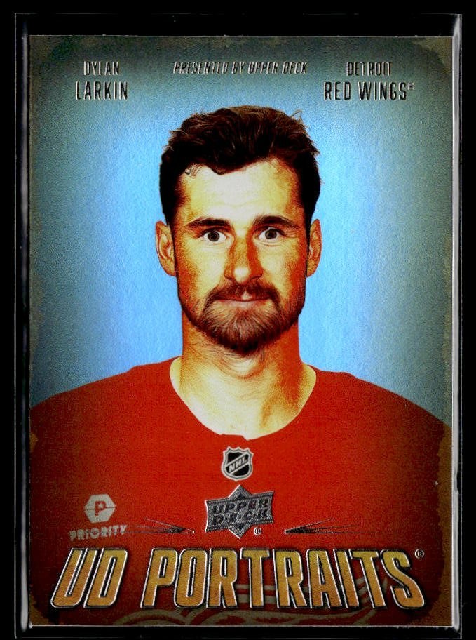 2026-27 Upper Deck Series 1 UD Portraits Dylan Larkin #P-28 hockey single