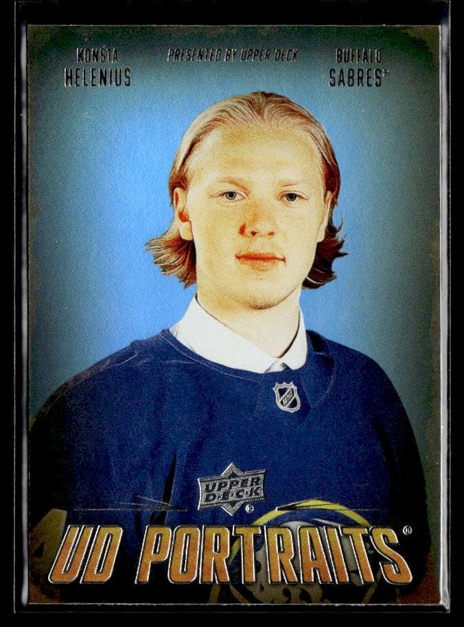 Konsta Helenius - #P-29 UD Portraits hockey card from 2026-27 Upper Deck Series 1
